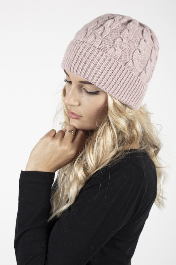 TRECCIA- R — berretto in misto cashmere — Goia Roberto