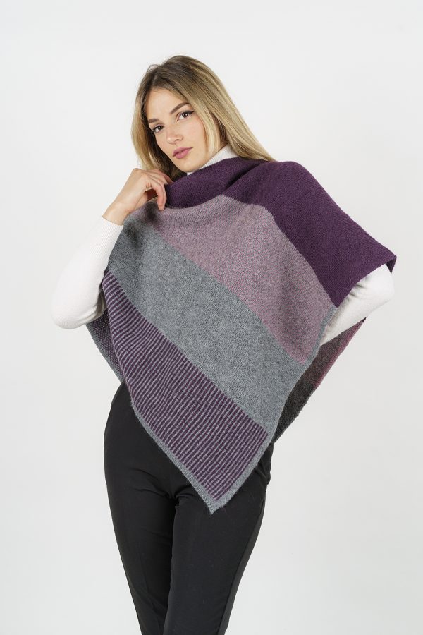 Poncho Art. 4461-PSC — poncho in lana — Goia Roberto