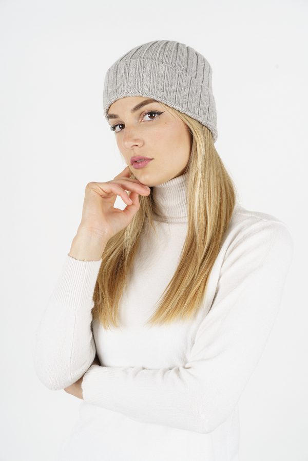 5360-R BERRETTO UNISEX — berretto in misto cashmere — Goia Roberto
