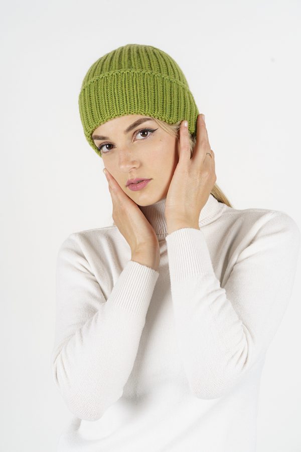 5352-R BERRETTO — berretto in 100% cashmere — Goia Roberto