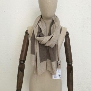 Art stola bordata misto cashmere