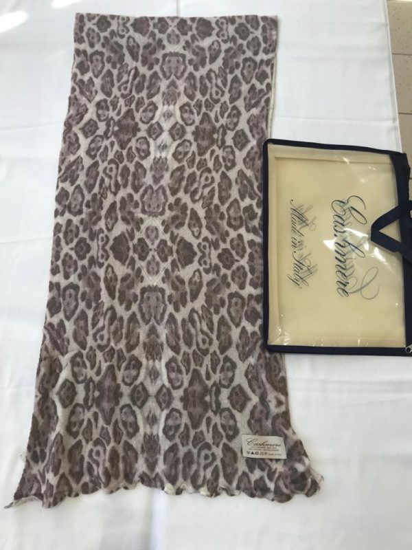 Art Sciarpa Stampata misto WS disegno Maculato — sciarpa in misto cashmere — Goia Roberto