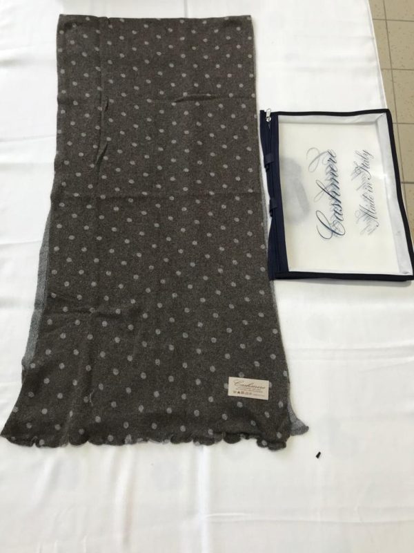 Art Sciarpa Stampata misto WS disegno Pois — sciarpa in misto cashmere — Goia Roberto