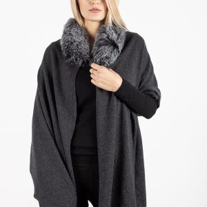 Art. Sandra  Stola unisex bordatura Volpe