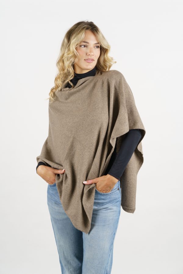 PONCHO LUREX — poncho in misto cashmere — Goia Roberto