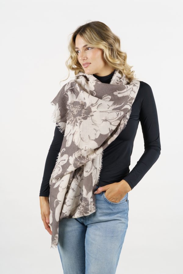 RG 353 FIORE NUOVO — sciarpa in lana — Goia Roberto
