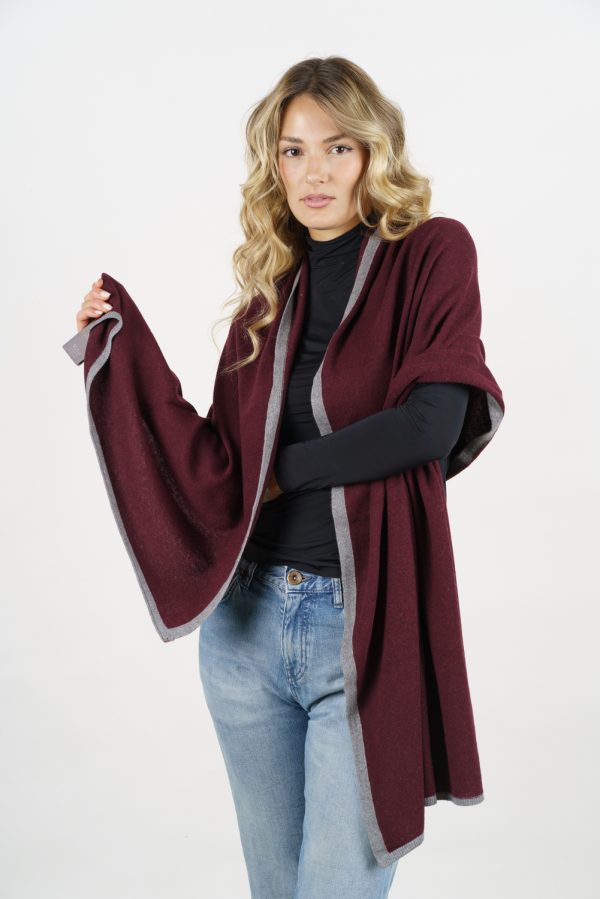 ART. 1171 STOLA BORDATA MISTO CASHMERE — sciarpa in misto cashmere — Goia Roberto